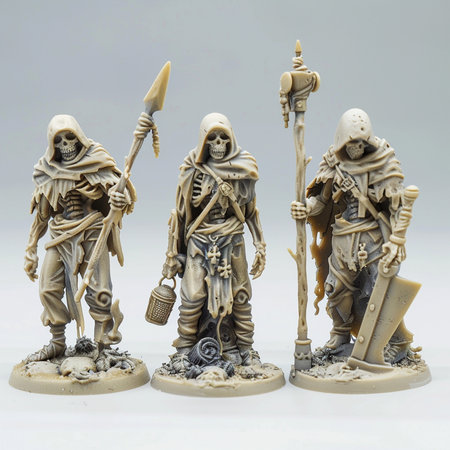 The figure of a soldier in the form of a skeleton on a white backgroundの素材