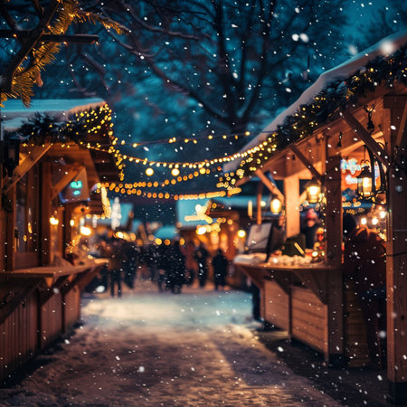 Christmas market in Riga, Latvia. Christmas market at winter time.の素材