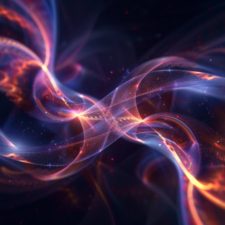 Abstract fractal. Fractal art background for creative design. Decoration for wallpaper, desktop, poster, cover booklet. Print for clothes, t-shirt. Creative illustration for designの素材