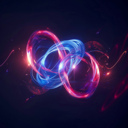 Abstract glowing lines, futuristic wavy background. Vector Illustration.の素材