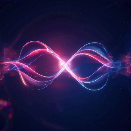 Vector abstract background, futuristic wavy illustration. Eps 10 vector.の素材