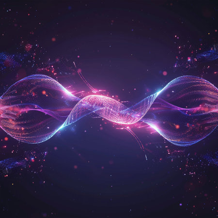 abstract background with glowing particles. vector illustration. eps 10の素材