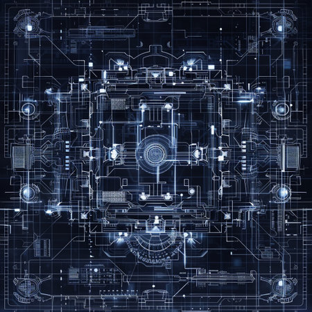 Circuit board background. Technology and engineering concept. 3D Renderingの素材