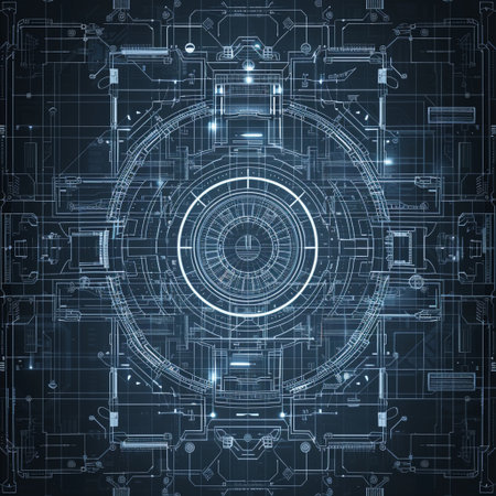 Abstract technological background. High-tech circuit board. 3d renderingの素材