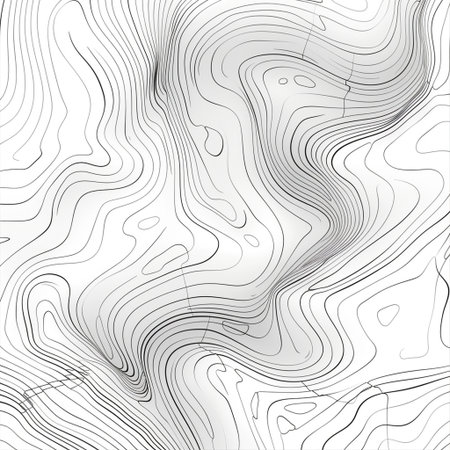 Topographic map contour. Topographic map background. Vector illustration.の素材