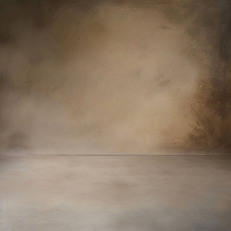 Empty room with concrete wall and floor. Mock up, 3D Renderingの素材