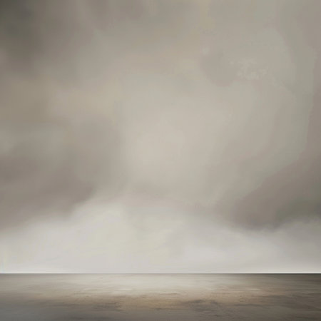 Empty room with concrete wall and floor. 3d render illustration.の素材