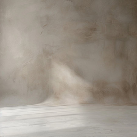 Empty room with concrete wall and floor. Mock up, 3D Renderingの素材