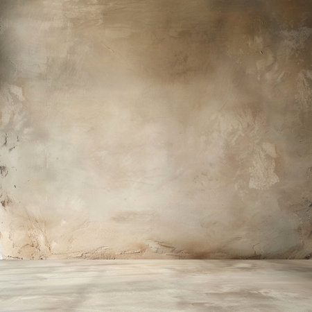 Grungy concrete wall and floor as background. 3d renderingの素材