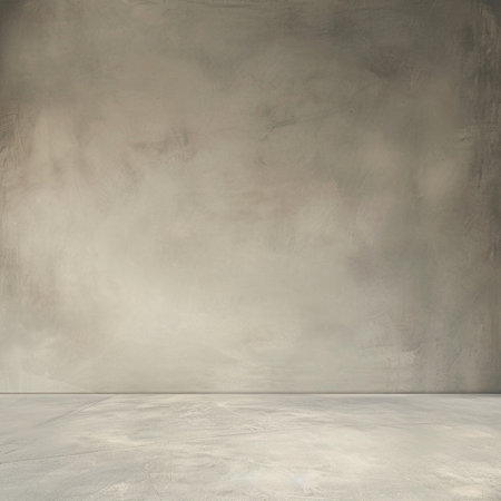 Grungy concrete wall and floor as background. 3d renderingの素材