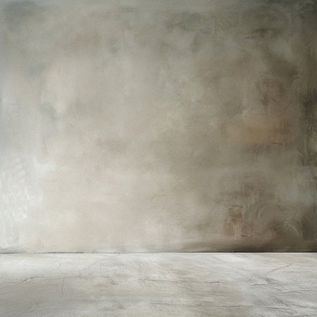 Concrete wall and floor background, empty interior. 3d renderの素材