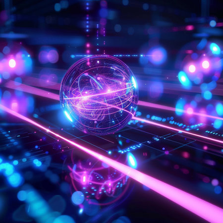 3d rendering of abstract technology background. Futuristic interface. Digital design.の素材
