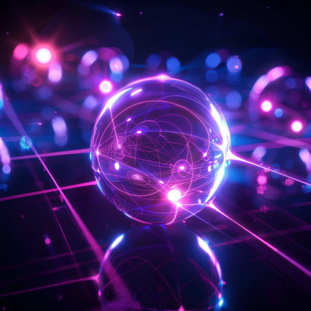 Abstract technology background, computer-generated image. 3D rendering.の素材