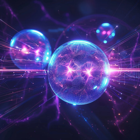 Futuristic abstract background, 3d illustration, computer-generated image.の素材