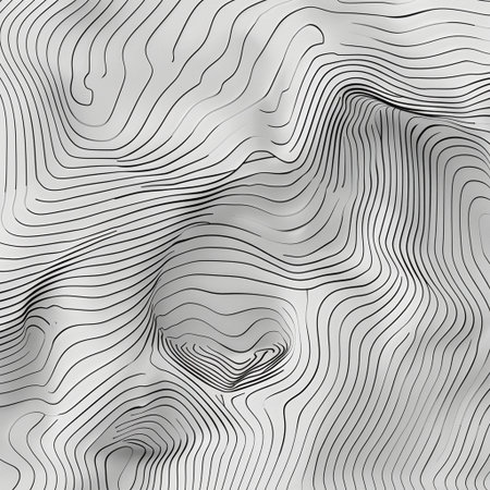 Abstract wavy background. Vector illustration. Monochrome pattern.の素材
