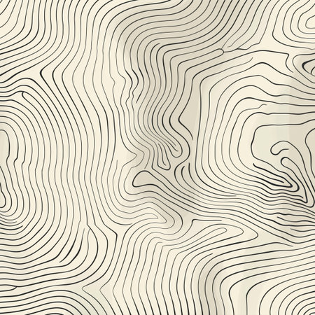Seamless vector pattern. Abstract background with wavy lines.の素材