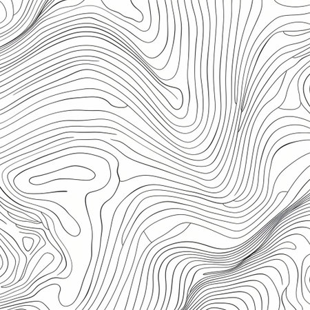Topographic map contour background. Topographic contour map. Vector illustration.の素材