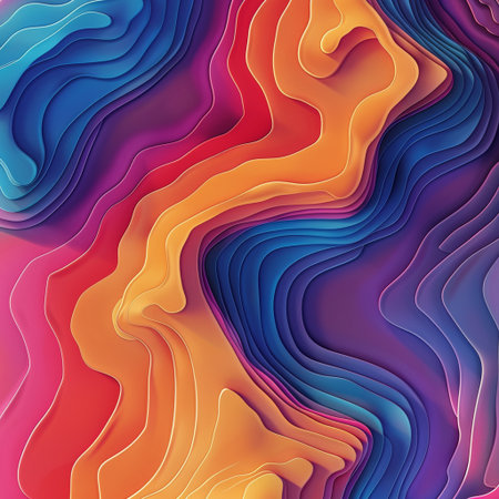 Abstract 3d paper cut colorful background. Vector illustration for your designの素材