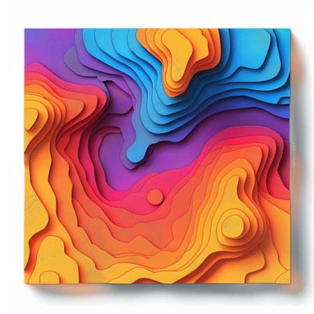 3D abstract paper art style, design layout for business presentations, flyers, posters, printsration, cards, brochure cover. Paper cut background. Abstract realistic paper cut shapes.の素材