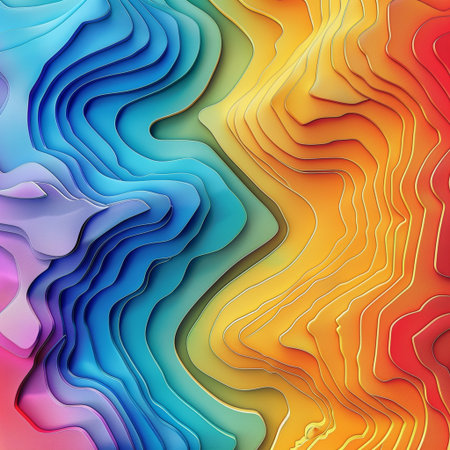 Abstract topographic contour maps with folovin elevation lines and clean moder design.の素材