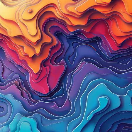 Abstract topographic contour maps with folovin elevation lines and clean moder design.の素材