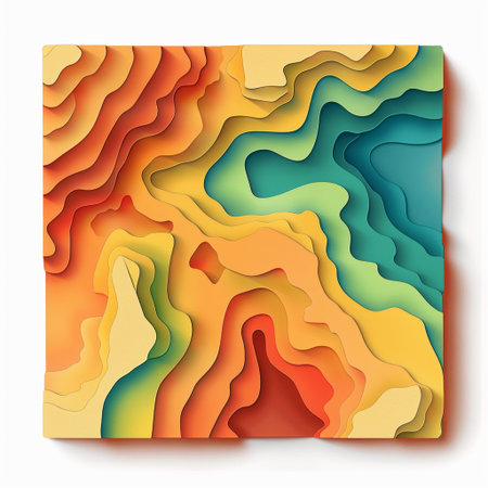 3D abstract paper cut background. Vector design layout for business presentations, flyers, posters and invitationsの素材