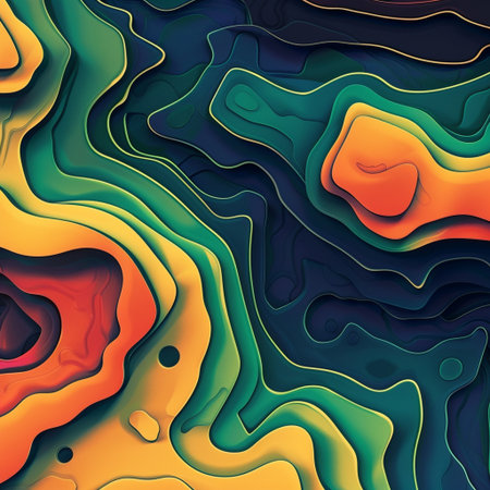 3D abstract paper art style, design layout for business presentations, flyers, posters, printsration, cards, brochure cover.の素材