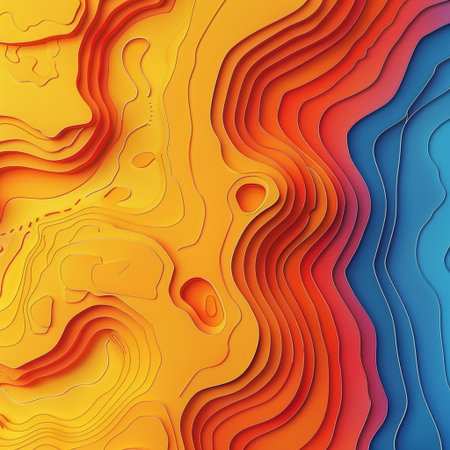 Abstract 3d papercut background. Vector illustration. Can be used for wallpaper, web page background, book cover.の素材