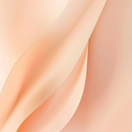 abstract background with smooth wavy silk or satin fabric textureの素材