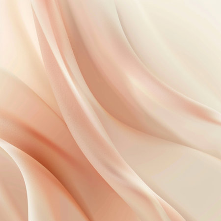 abstract background with smooth lines in beige and pink colors.の素材