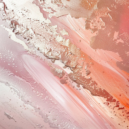 abstract background with oil painting on canvas, pink and orange colorsの素材