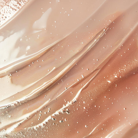 Liquid foundation texture as background, closeup of cosmetic product, macroの素材