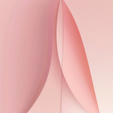 Abstract background with pink curved paper layers. Vector illustration for your design.の素材