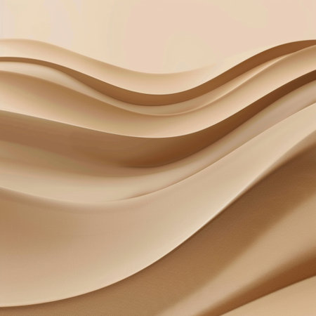 abstract background with smooth wavy silk or satin fabric textureの素材