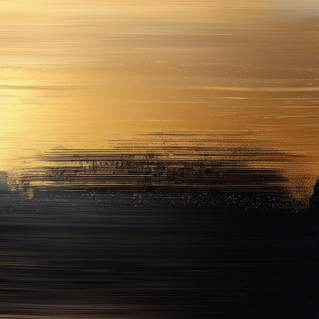 golden background with some smooth lines in it and some grunge effectsの素材