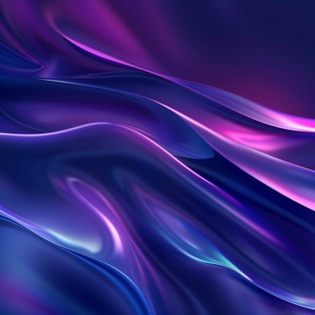 abstract background with smooth lines in blue and purple colors, 3d renderの素材