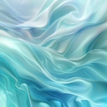 Abstract blue wavy background. 3d rendering, 3d illustration.の素材