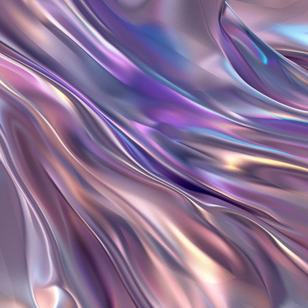 Abstract background with smooth wavy lines in pink, blue and purple colorsの素材