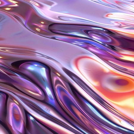 abstract background with smooth lines in pink and purple colors, digitally generated imageの素材