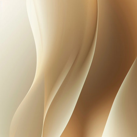 abstract background with smooth lines in beige and beige colorsの素材
