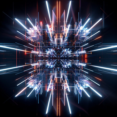 abstract fractal background a computer-generated 2D illustration, textureの素材