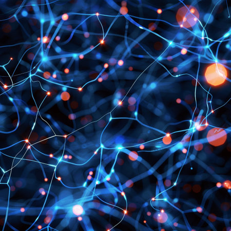 3D rendering of abstract technology background. Network connection structure. Big data visualization.の素材