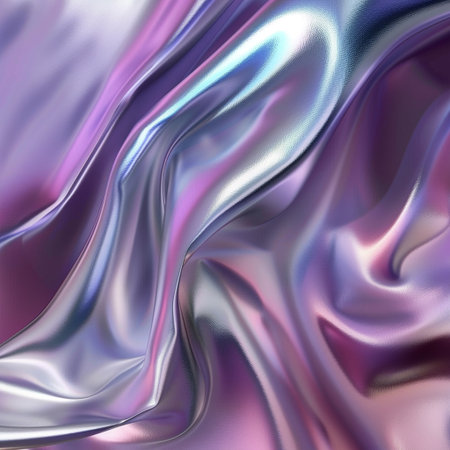 Holographic foil texture. Abstract background. 3d render illustrationの素材