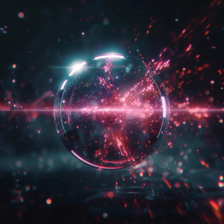 abstract background. crystal ball. 3d rendering, 3d illustration.の素材