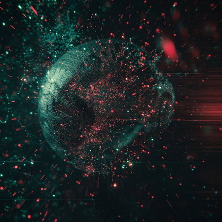 Abstract 3d rendering of global network connection. Futuristic background.の素材
