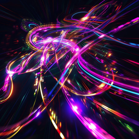 abstract fractal background a computer-generated 2D illustration, textureの素材