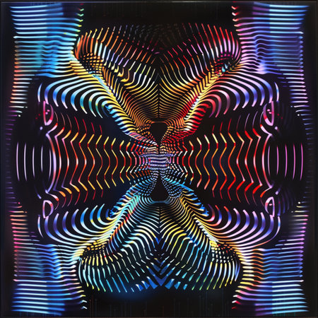 Futuristic abstract background, computer-generated 3D illustration.の素材