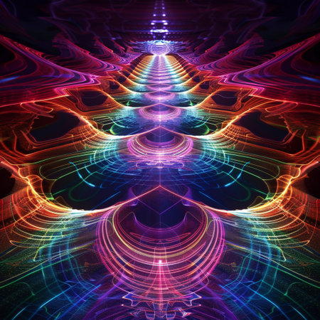 Abstract fractal. Fractal art background for creative design. Decoration for wallpaper, desktop, poster, cover booklet. Print for clothes, t-shirt. Creative illustration for designの素材