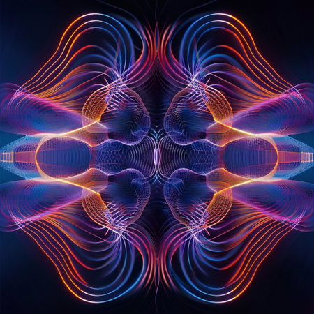 Abstract fractal background, computer-generated image. Digital art.の素材