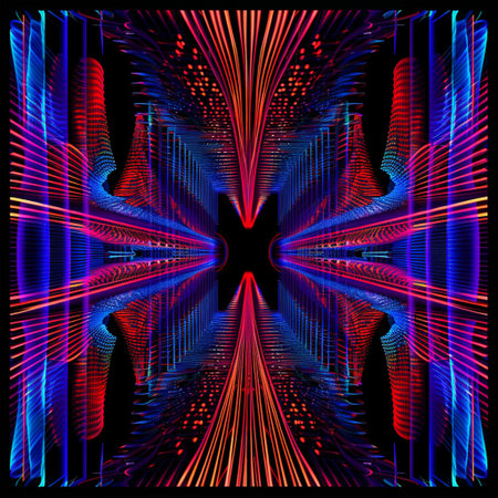 Abstract fractal background, computer-generated image. Digital art.の素材